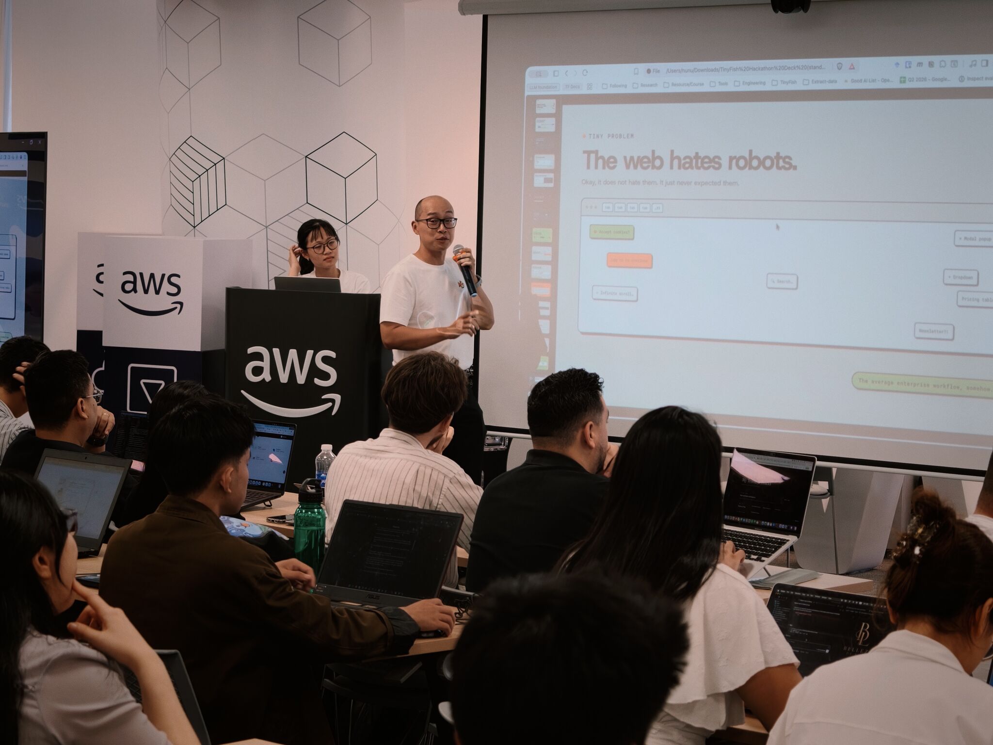 TinyFish web-enabled agent demo