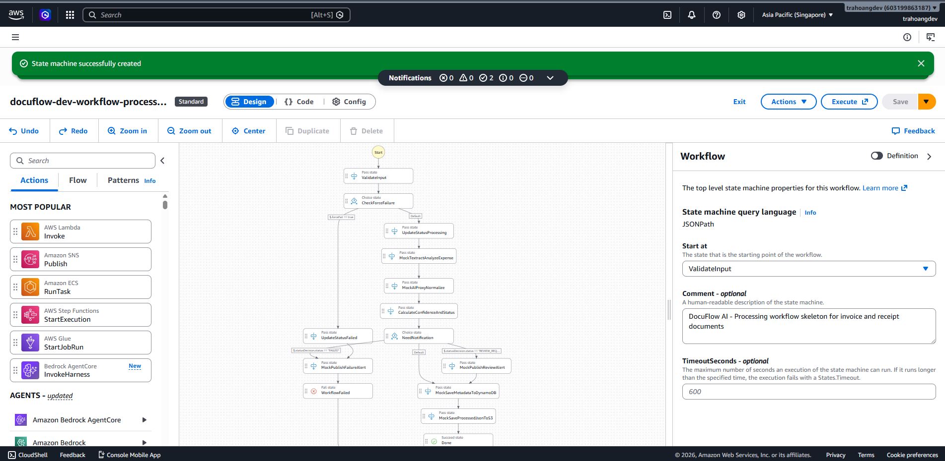 State Machine created successfully