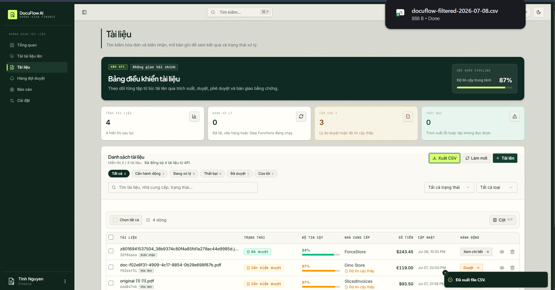 Export CSV and JSON 2